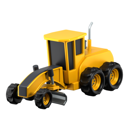 Motor Grader  3D Icon