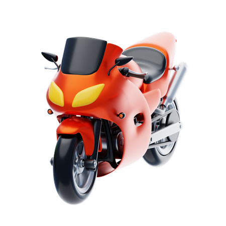 Motor Racing Bike  3D Icon