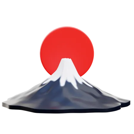 Mount Fuji  3D Icon