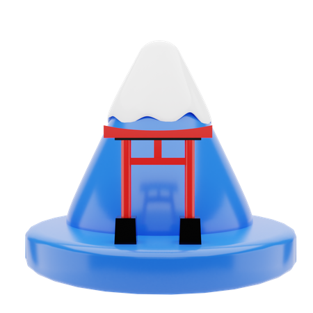 Mount fuji  3D Illustration