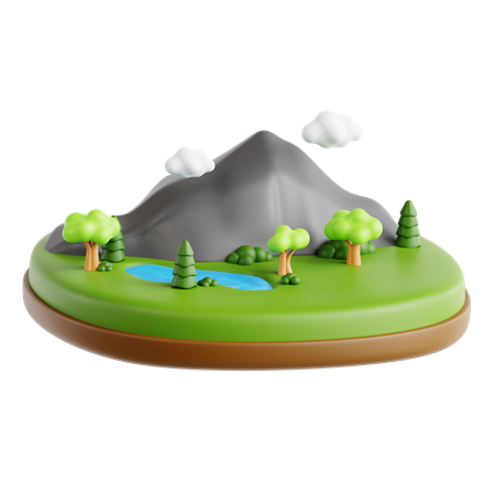 Mountain  3D Icon