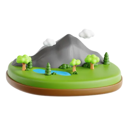 Mountain  3D Icon