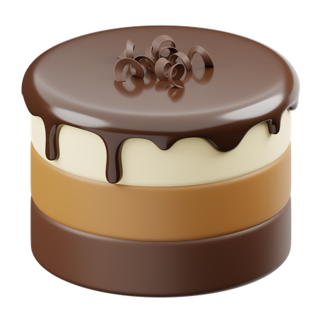 Mousse-Kuchen  3D Icon