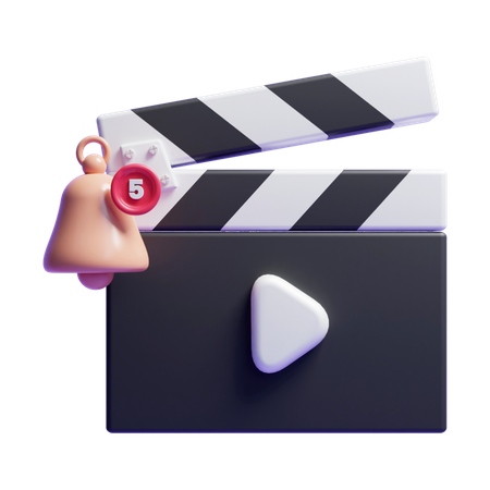 Movie Notification  3D Icon