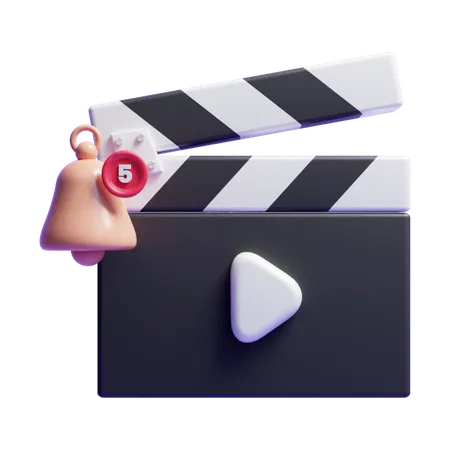 Movie Notification  3D Icon