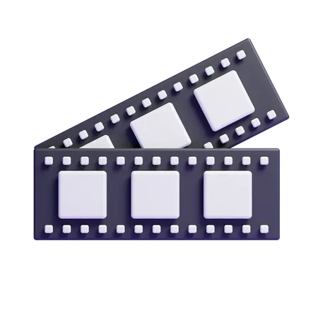 Movie Strip  3D Icon