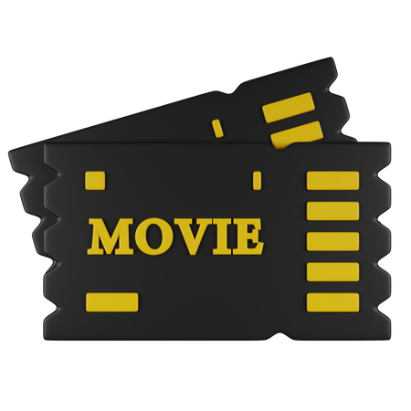 Movie Tickets  3D Icon