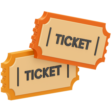 Movie Tickets  3D Illustration