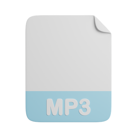 Mp 3 File  3D Icon