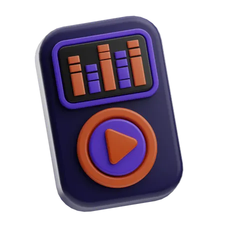 MP3-Player  3D Icon