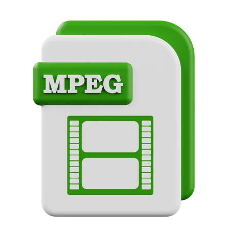 Mpeg  3D Icon