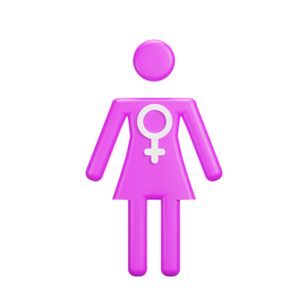 Mujer  3D Icon