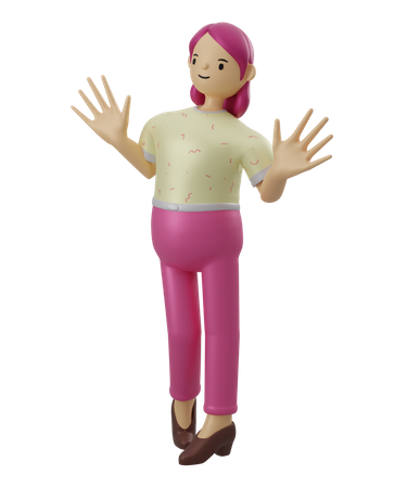 Mujer  3D Illustration