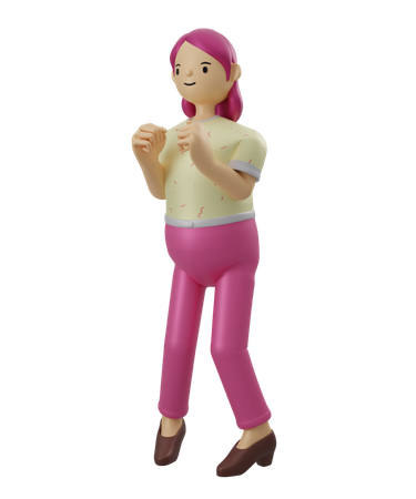 Mujer  3D Illustration