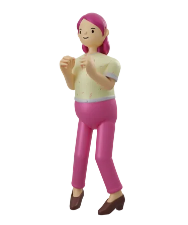 Mujer  3D Illustration