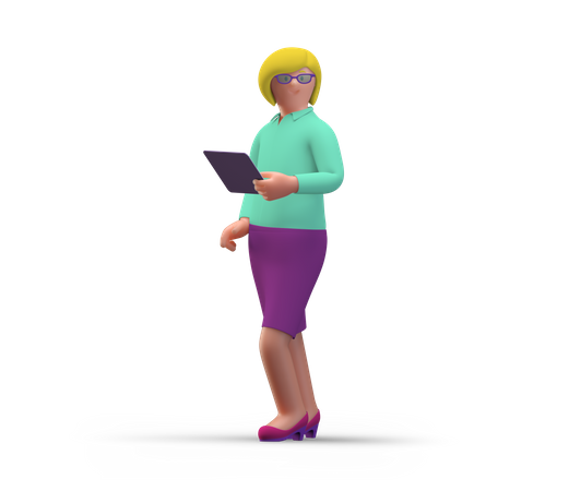 Mujer  3D Illustration