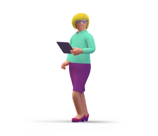 Mujer  3D Illustration