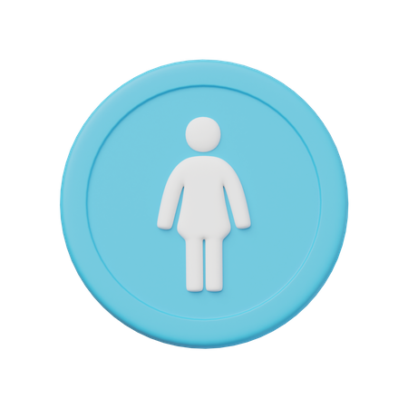 Mujer  3D Icon