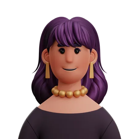 Mujer  3D Icon