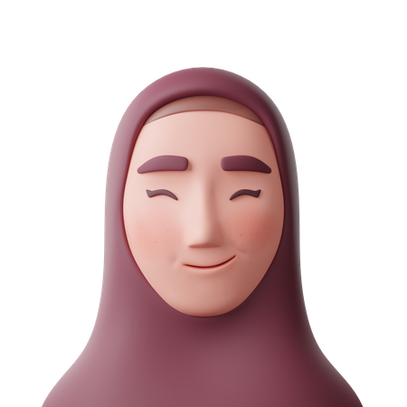 Mujer musulmana  3D Icon