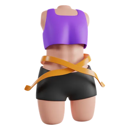 Mulher de academia  3D Icon