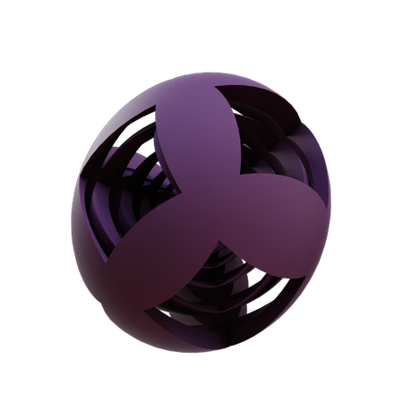 Multi Boolean Egg  3D Icon