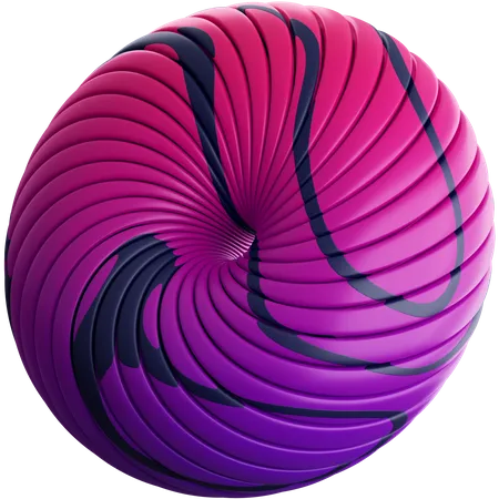 Multi Disc Sphere  3D Illustration