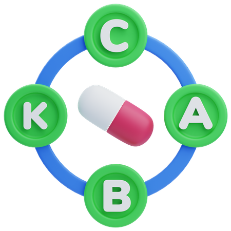 Multivitamina  3D Icon