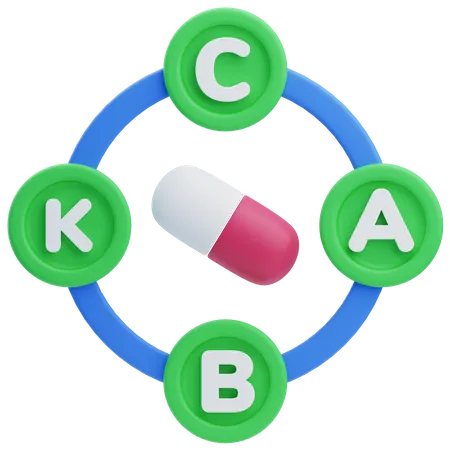 Multivitamina  3D Icon