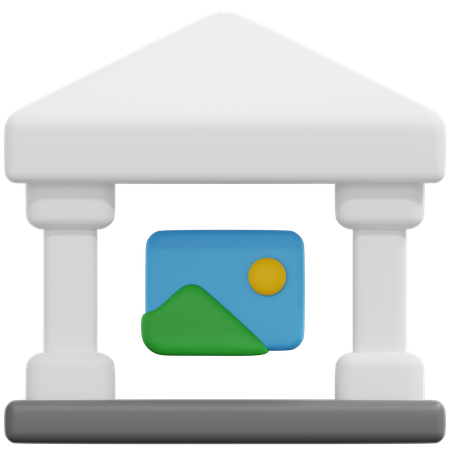 Museu  3D Icon