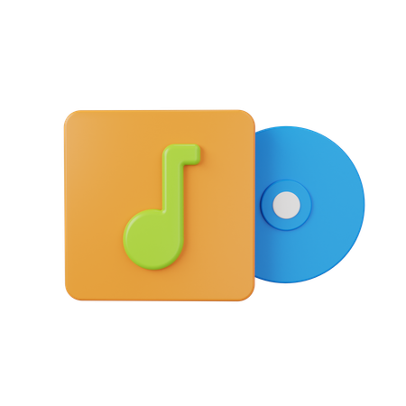 Music Album  3D Icon