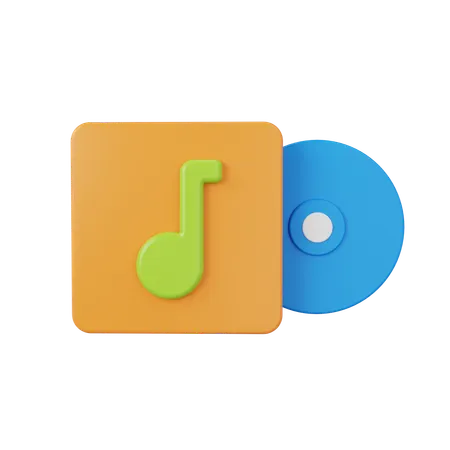 Music Album  3D Icon