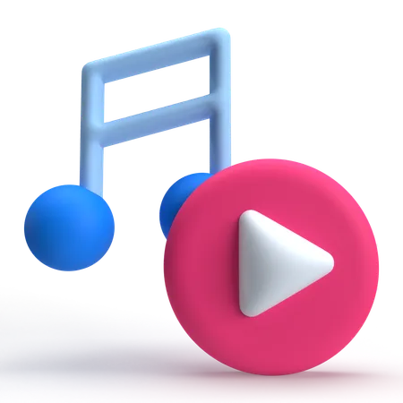 Music Video  3D Icon