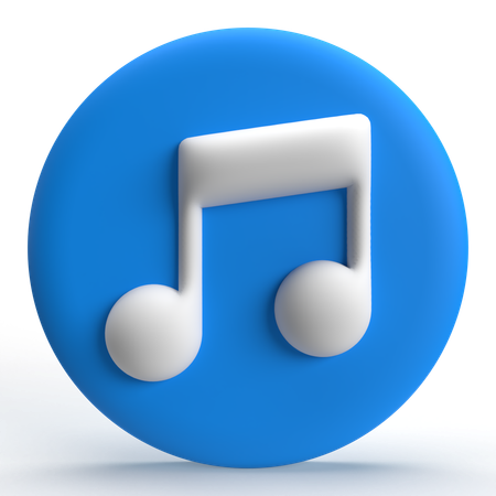 Música  3D Icon