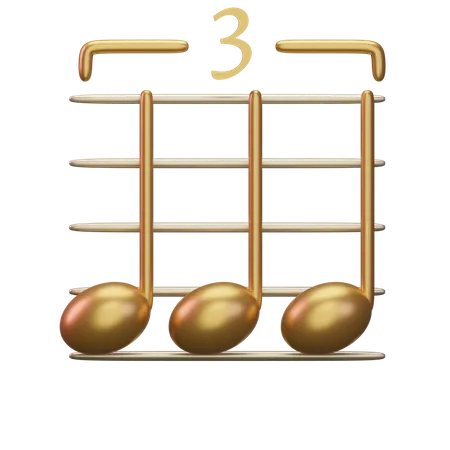 Trio musical  3D Icon