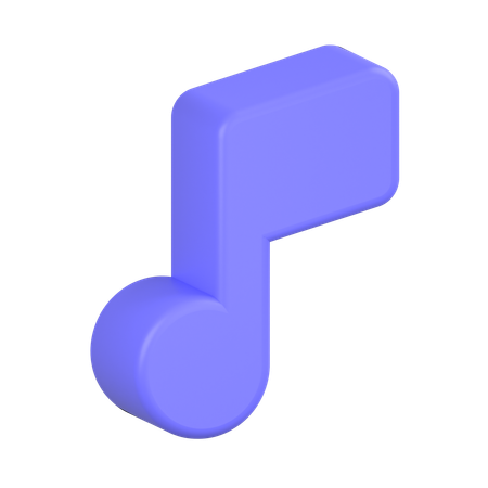 Nota musical  3D Icon