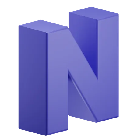 Nalphabet  3D Illustration