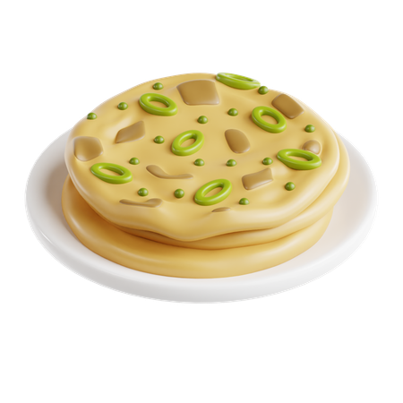 Naan  3D Icon