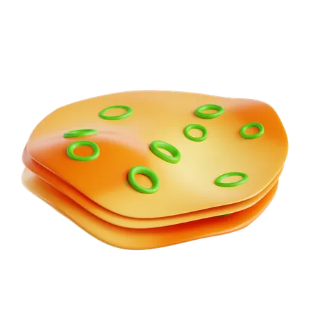 Naan  3D Icon