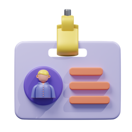 Name Tag  3D Icon