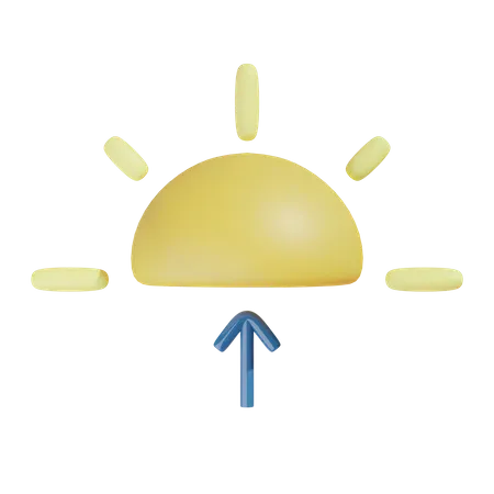 Nascer do sol  3D Illustration