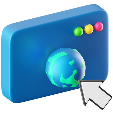 Navigateur Internet  3D Icon