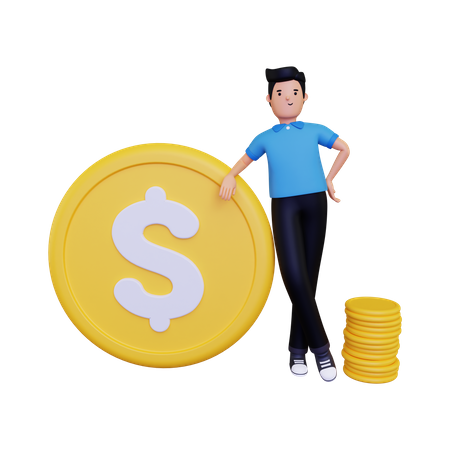 Finança de negócios  3D Illustration