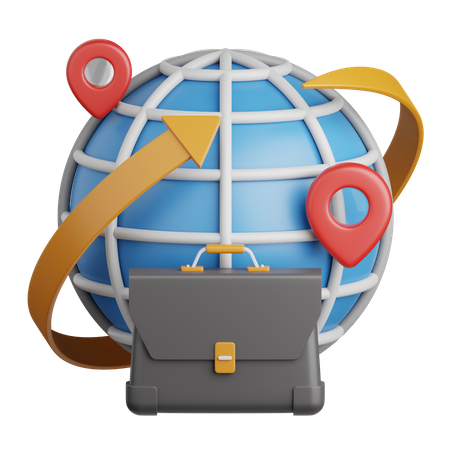 Negocio global  3D Icon