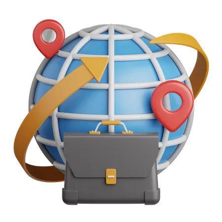 Negocio global  3D Icon