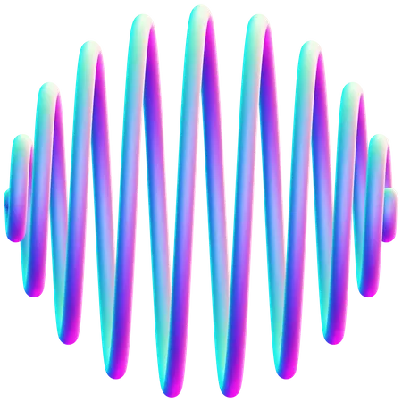 Neon Wave  3D Icon