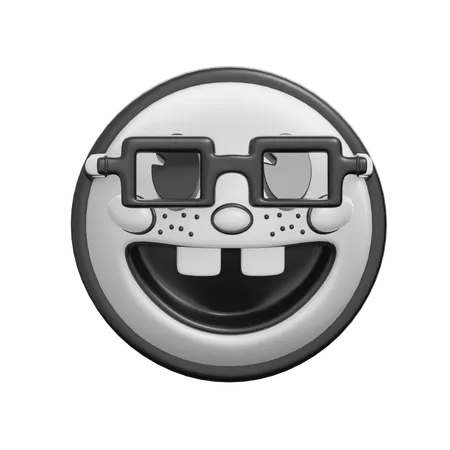 Nerd Face  3D Icon