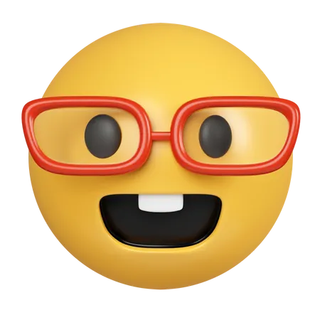 Nerd Face  3D Icon