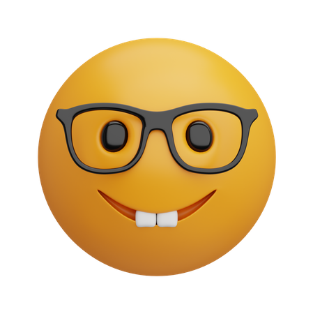 Nerd Face  3D Icon