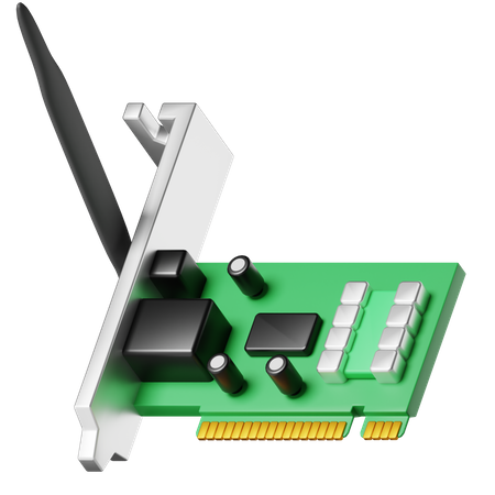 Network Interface Card  3D Icon